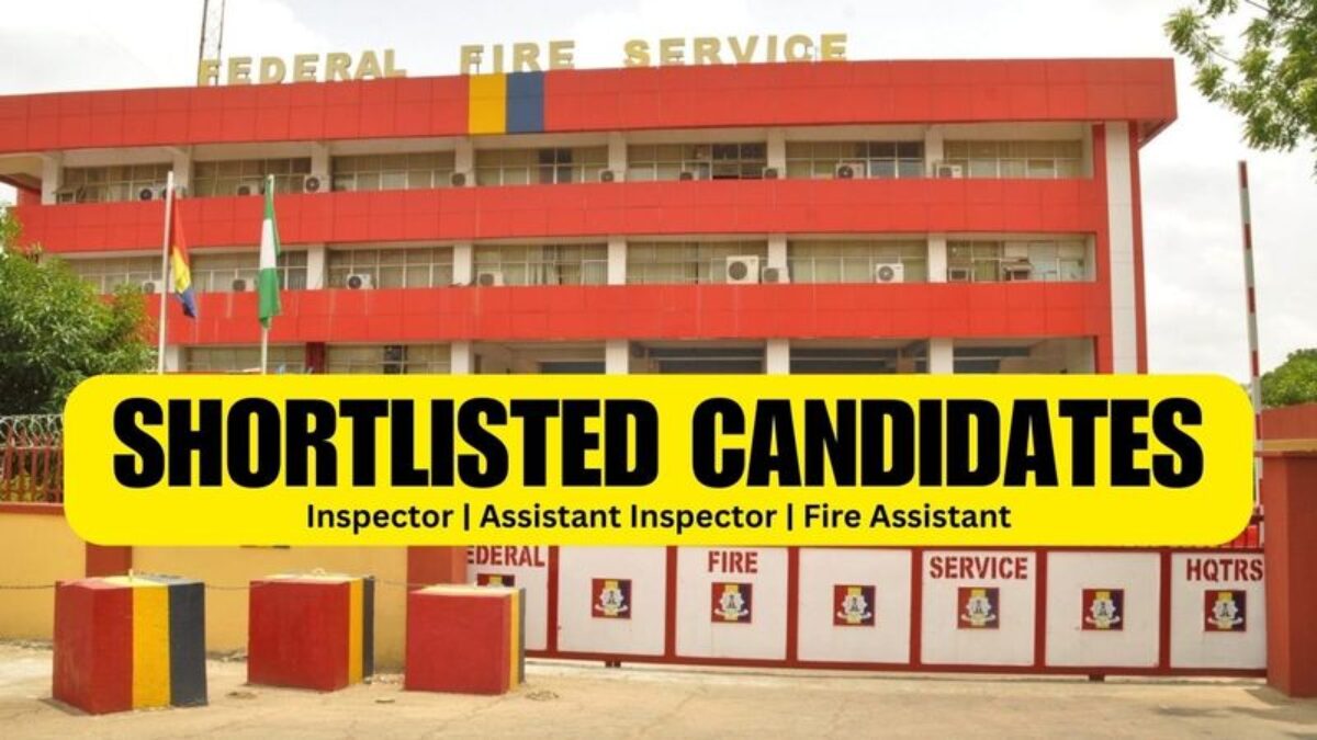 Federal Fire Service Shortlisted Candidates 2024